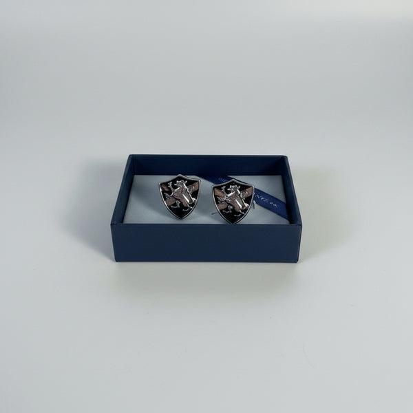 Lion Rampant & Saltire Shield Cufflinks KCL32P