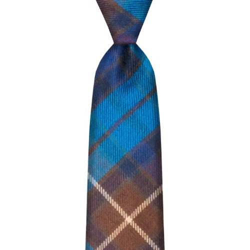Lochcarron Buchanan Blue Tartan Wool Tie