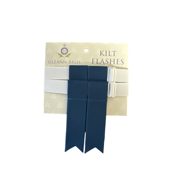 Lovat Blue Childrens Kilt Flashes
