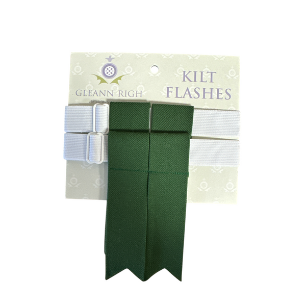 Lovat Green Childrens Kilt Flashes