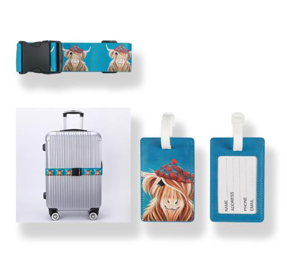 Luggage tag Scottish Highland Cow Hamish