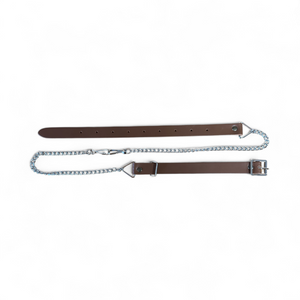 Dark Tan Leather Sporran Chain by Margaret Morrison