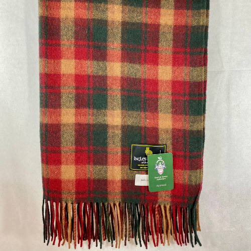 Maple Leaf Tartan Knee Blanket