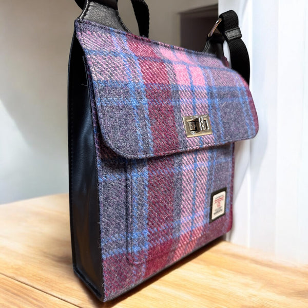 Pastel Pink Satchel Harris Tweed