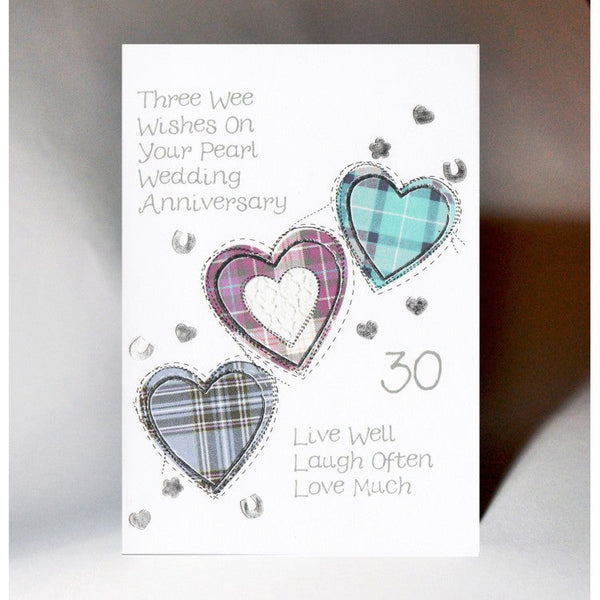 Pearl Wedding Anniversary card