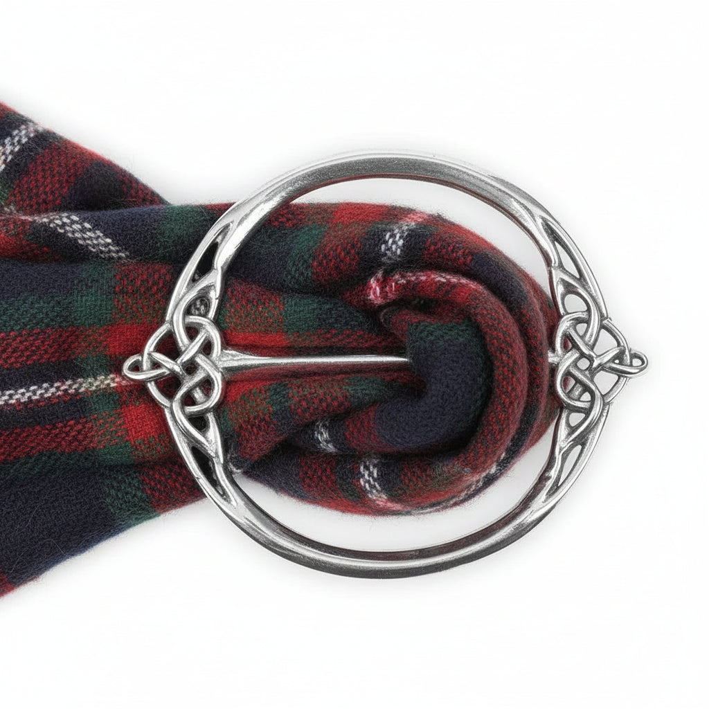 Pewter Celtic Scarf Ring 