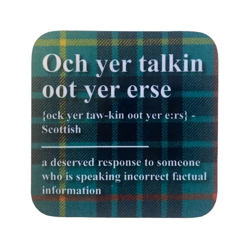 Tartan Banter Scottish Coaster