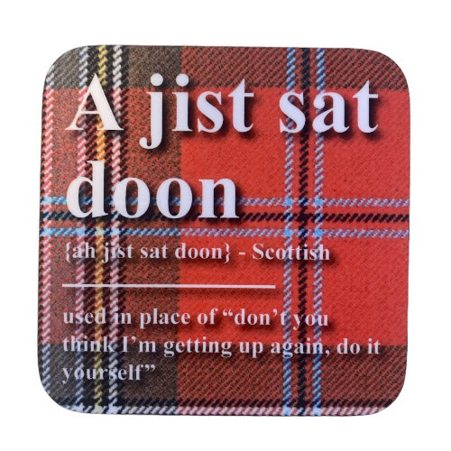 Tartan Banter Scottish Coaster