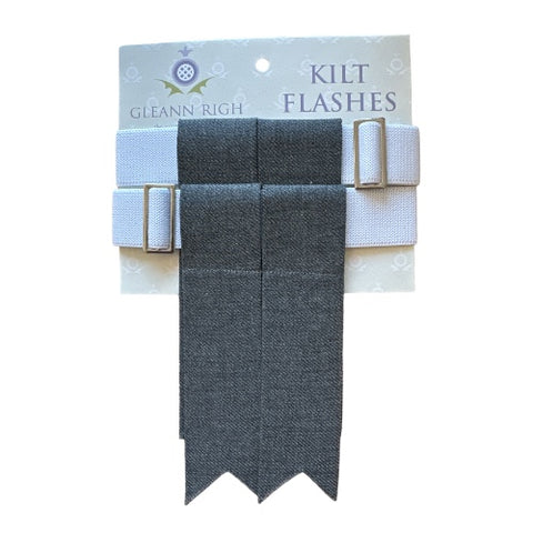 Kilt Flashes - Silver Grey