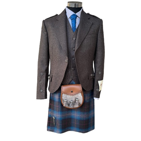 Peat Brown Crail Kilt Outfit for Hire
