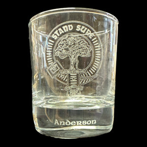 Clan Crest Whisky Glass 6.5 oz