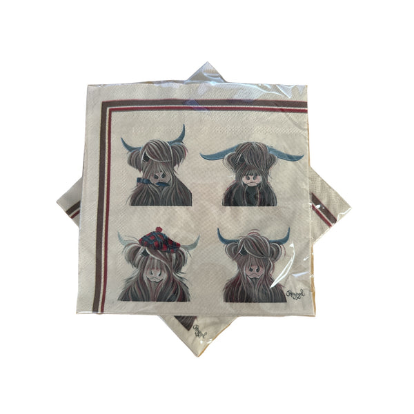 Highland Cow Family Napkins