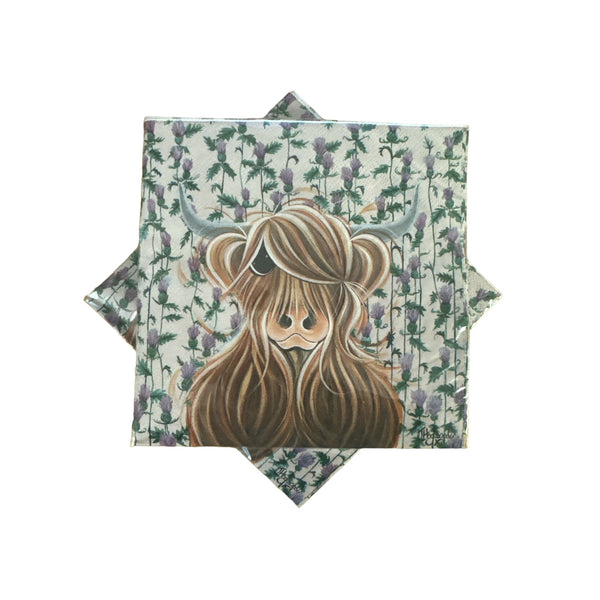 Highland Cow Miss Thistle Napkins