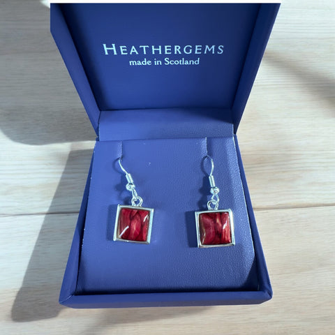 Heathergems Square Earrings HE90