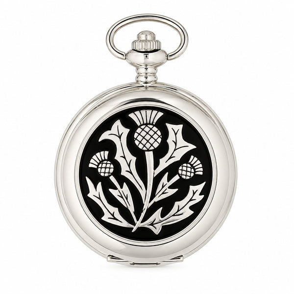 Pocket Watch Three Thistle Quartz 