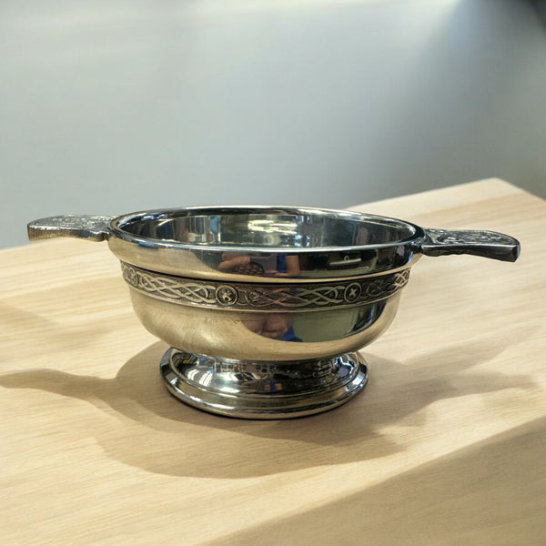Quaich Pewter Single Thistle