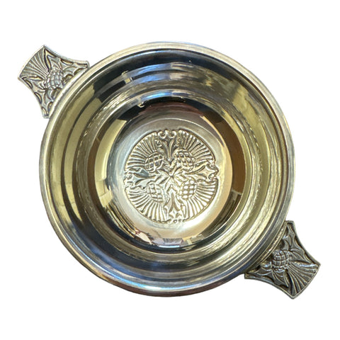 Quaich Pewter Thistle .
