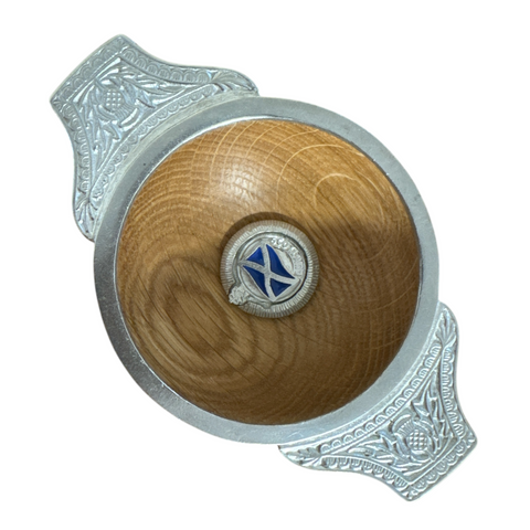 Quaich Wooden Pewter 