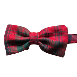 Ross Modern Red Tartan Bow Tie
