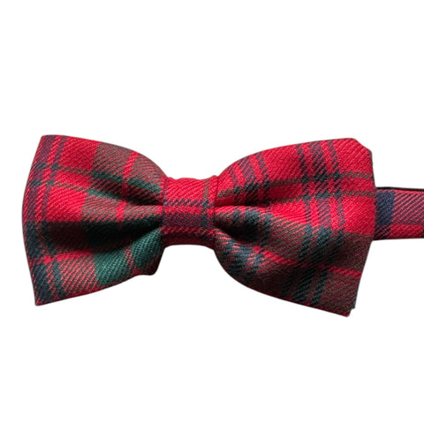 Ross Modern Red Tartan Bow Tie