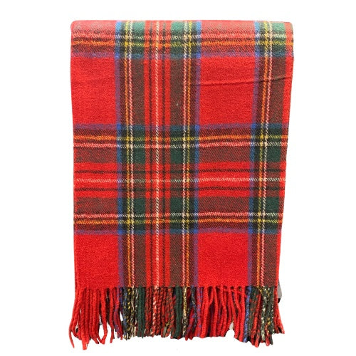 Tartan Wool Travel Blanket's Pure New Wool Made In Scotland