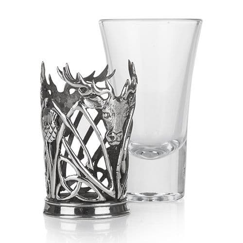 Stag pewter  Shot Glass