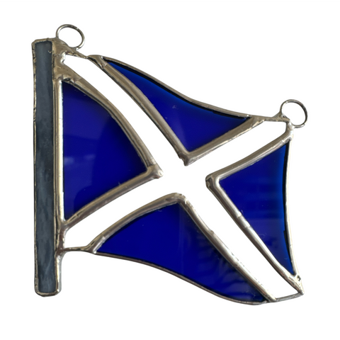 Saltire Stained Glass Hanger