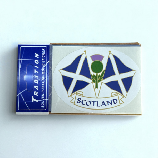Saltire Thistle Sticker