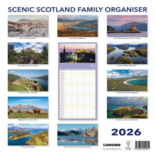Scenic Scotland Family Organiser  Calendar 2026