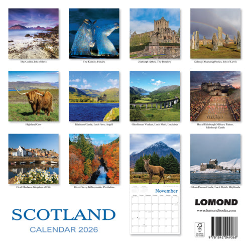 Scotland Calendar 2026
