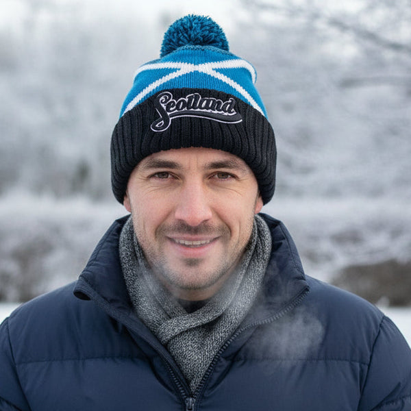 Scotland Saltire Knitted Hat