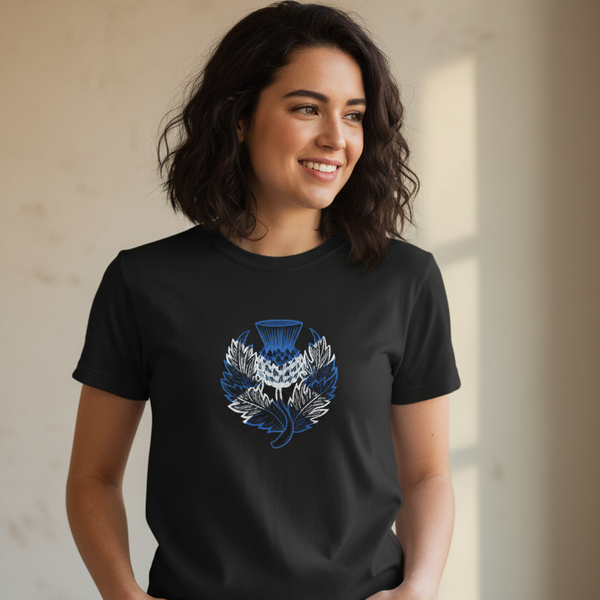Scotland T Shirt Saltire Thistle