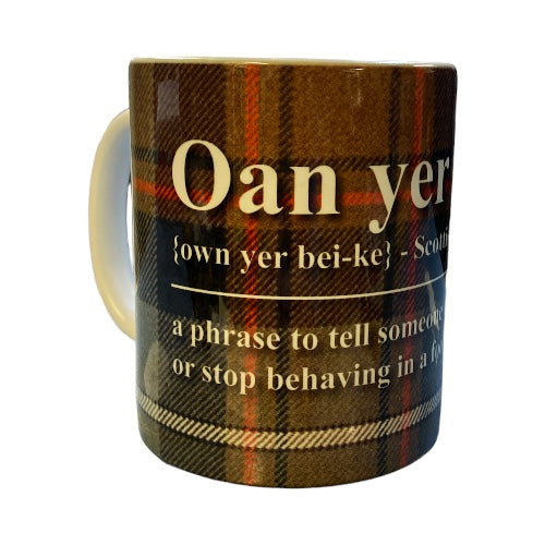 Scottish Banter Mug Oan yer Bike