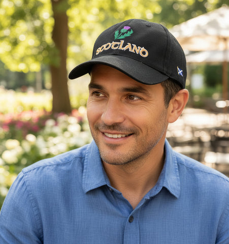 Scottish Black Thistle Baseball Hat