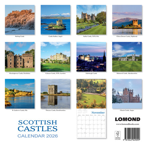 Scottish Castles Calendar 2026