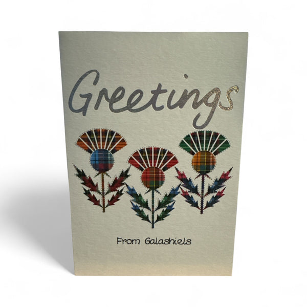 Scottish Christmas card Galashiels Thistle