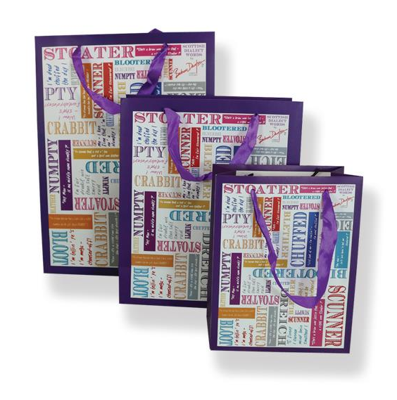 Scottish Dialect Words Paper Gift Bag