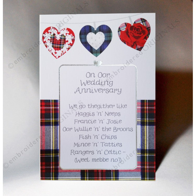 Scottish Our Wedding Anniversary card