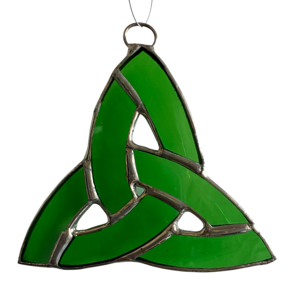 Small Celtic Knot Stained Glass Hanger