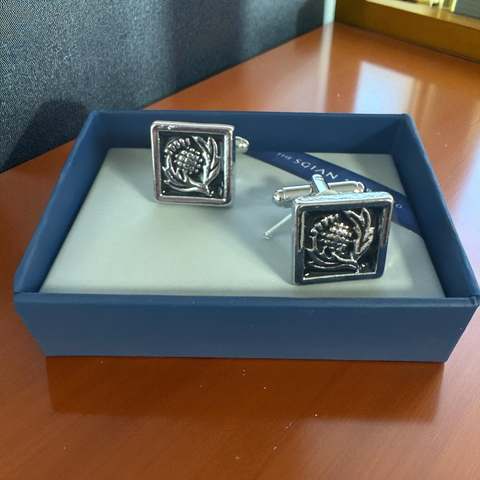 Square Thistle Cufflinks KCL34P
