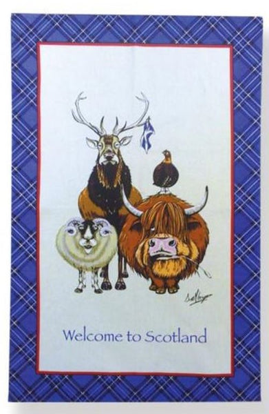 Welcome to Scotland Tea Towel