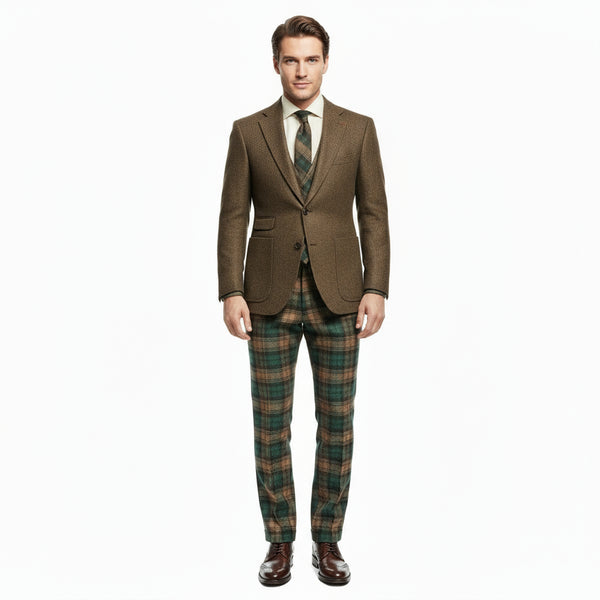 Brown Watch Tartan Wool Trousers – Tartan Plus Tweed Ltd