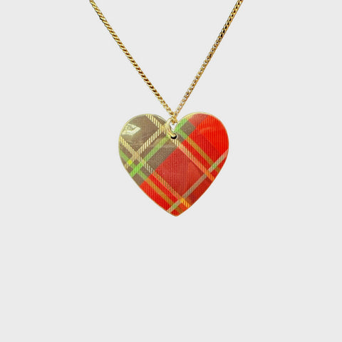 Tartan Heart Necklace