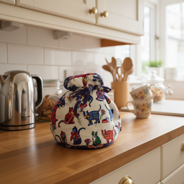 Tartan Cat Scottish Tteapot Cosy