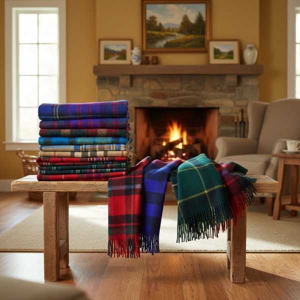 Tartan Wool Knee blanket 