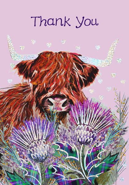 Thankyou thistle card