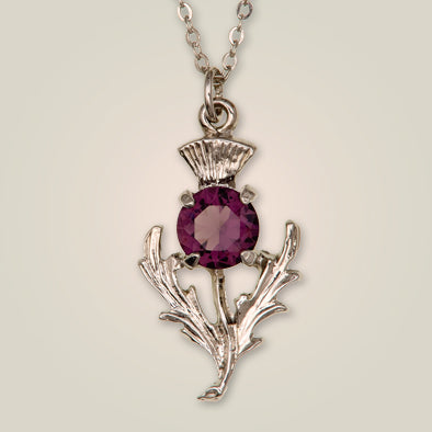 Thistle Pewter Necklace Pendant 80.