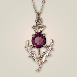 Thistle Pewter Necklace Pendant 80.
