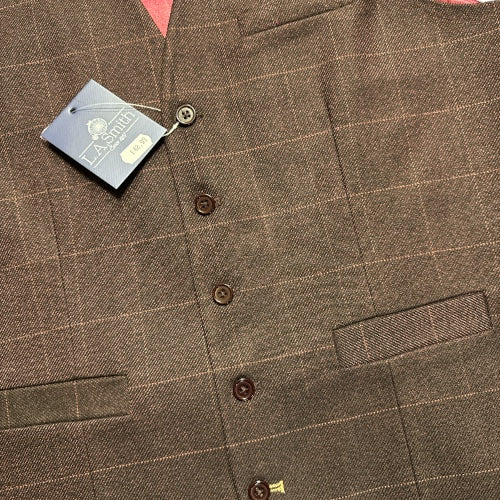 Burgundy Tweed Waistcoat by Lloyd Attree Smith