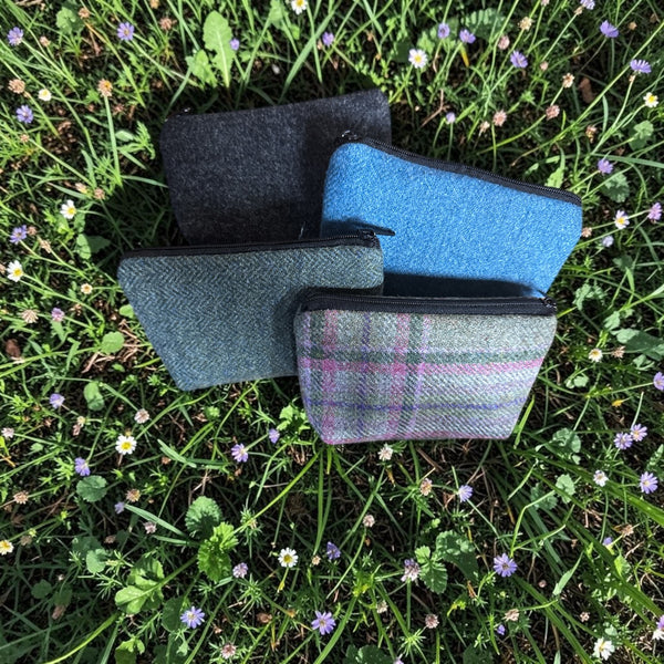 Tweed Change or card Purse